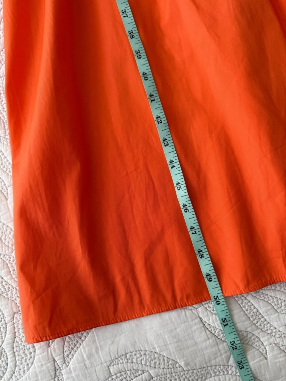 NWT - J. Crew - V-neck Midi Dress in Cotton Poplin - Sweet Tangerine